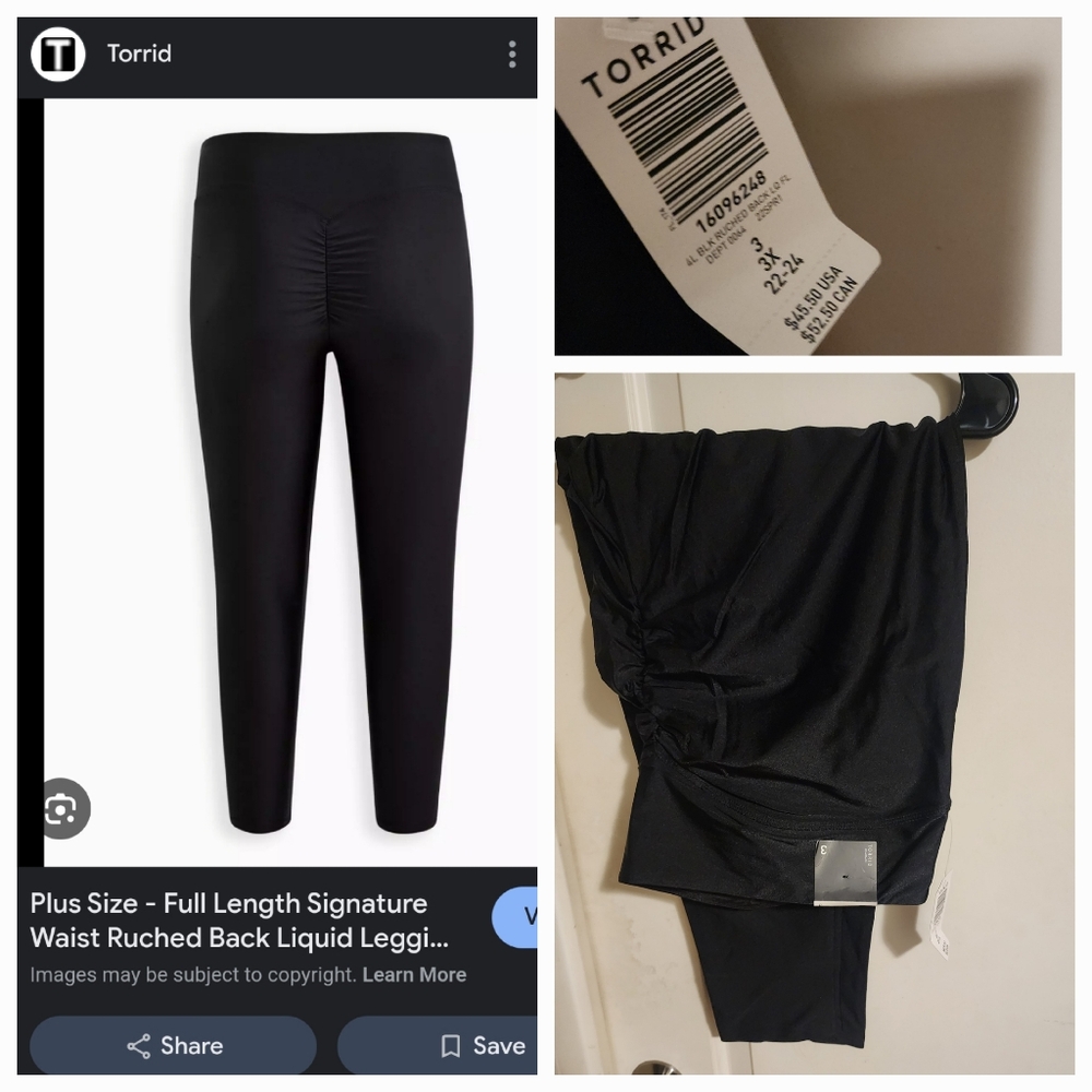 Ruched liquid leggings